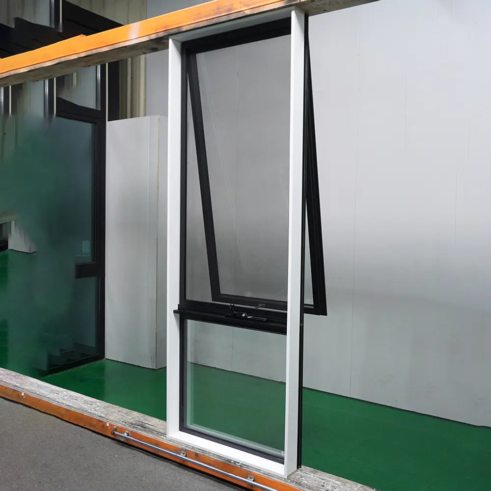 Aluminum Crank Awning Window 5+12A+5mm with Double Tempered Glazing