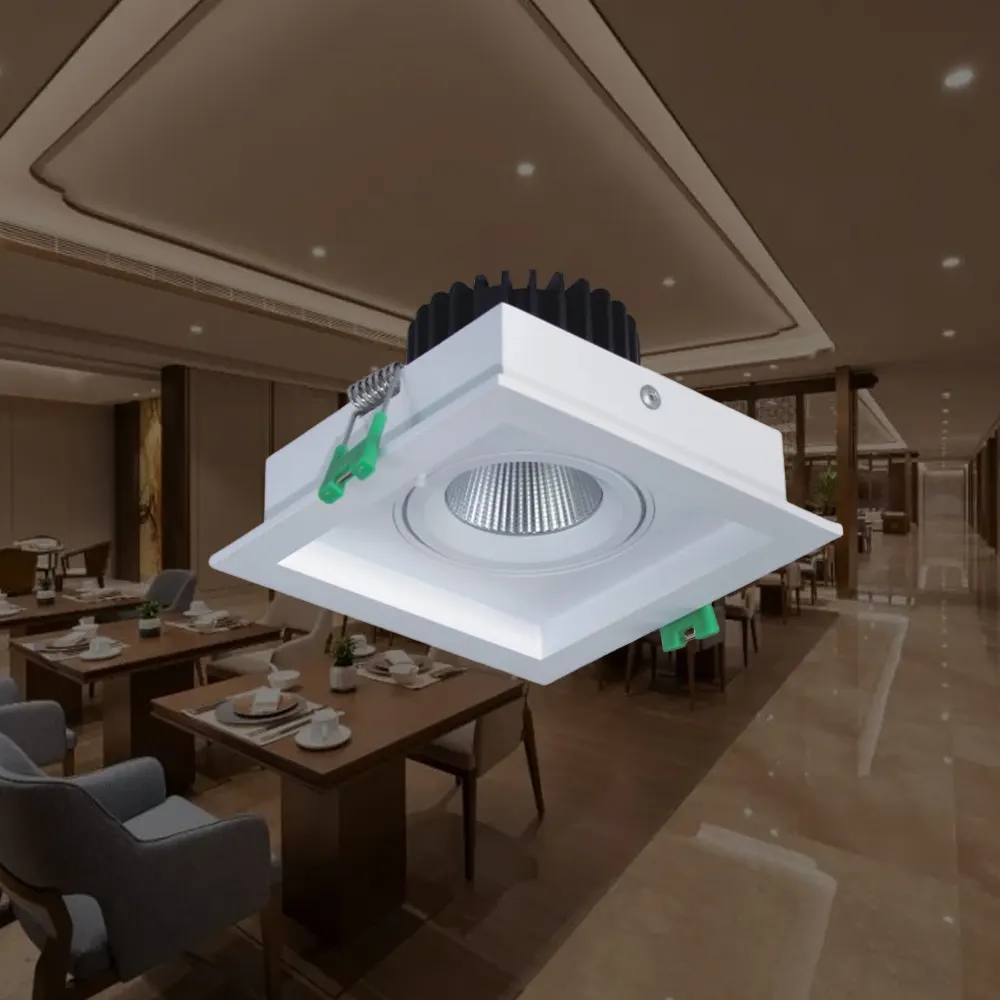 Dimmable Recessed Square LED Downlight 12W