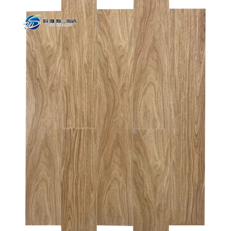 Non-Slip Wood-Look Ceramic Floor Tile 150x900mm