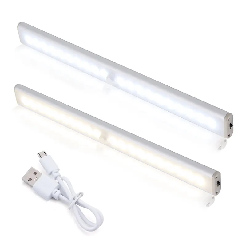 Wireless LED Motion Sensor Cabinet Night Light USB Rechargeable