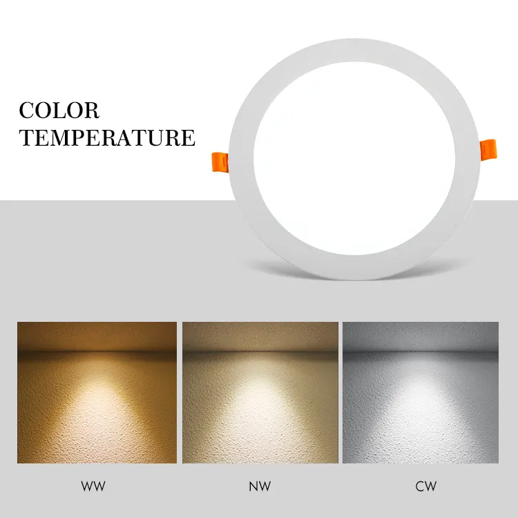 Aluminum LED Panel Light 300x300 6-18W IP44 7000K/6000K