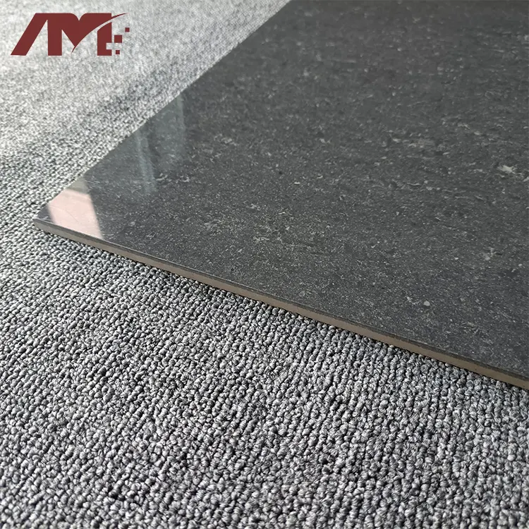 Granite-Look Gray Polished Porcelain Floor Tile 600x600mm