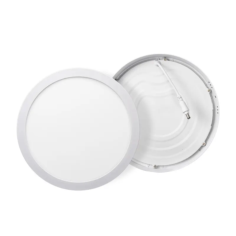 Slim Recessed/Surface-Mounted Round LED Panel Light 3-24W