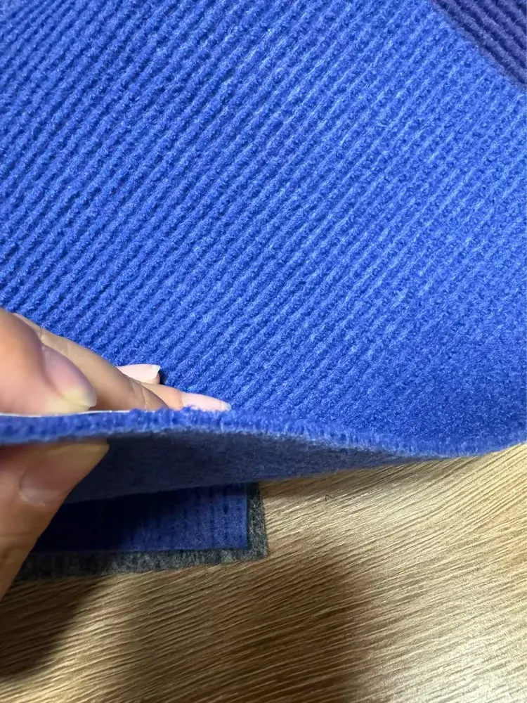 Nonwoven Needle-Punched Ribbed Red Exhibition And Event Carpet