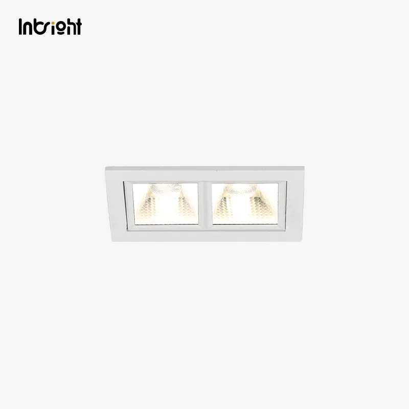 Anti-Glare Recessed Aluminum LED Grille Spotlight 6-30W IP20