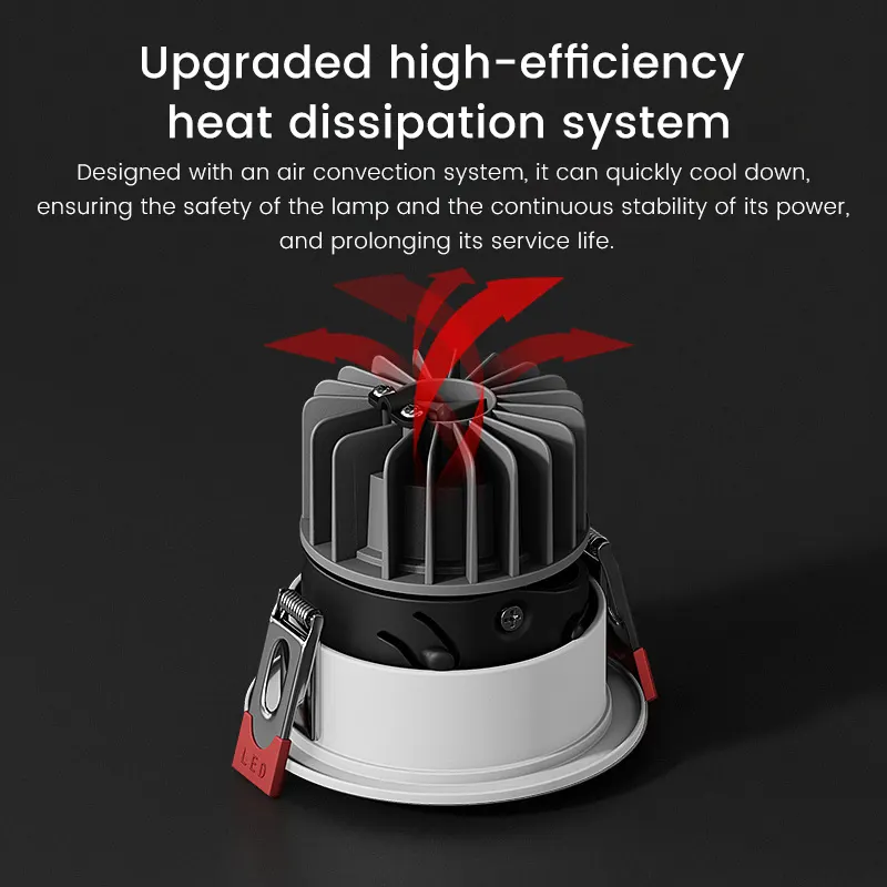 Anti-Glare Surface-Mounted Aluminum LED Downlight 8-15W