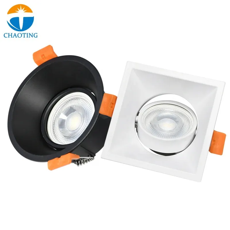 Anti-Glare Tuya WiFi Recessed LED Downlight Black 9/12W IP65 3CCT Selectable