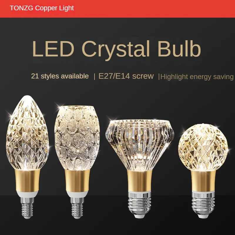 Aluminum Acrylic LED Bulb 5W E27/E14 3CCT Selectable