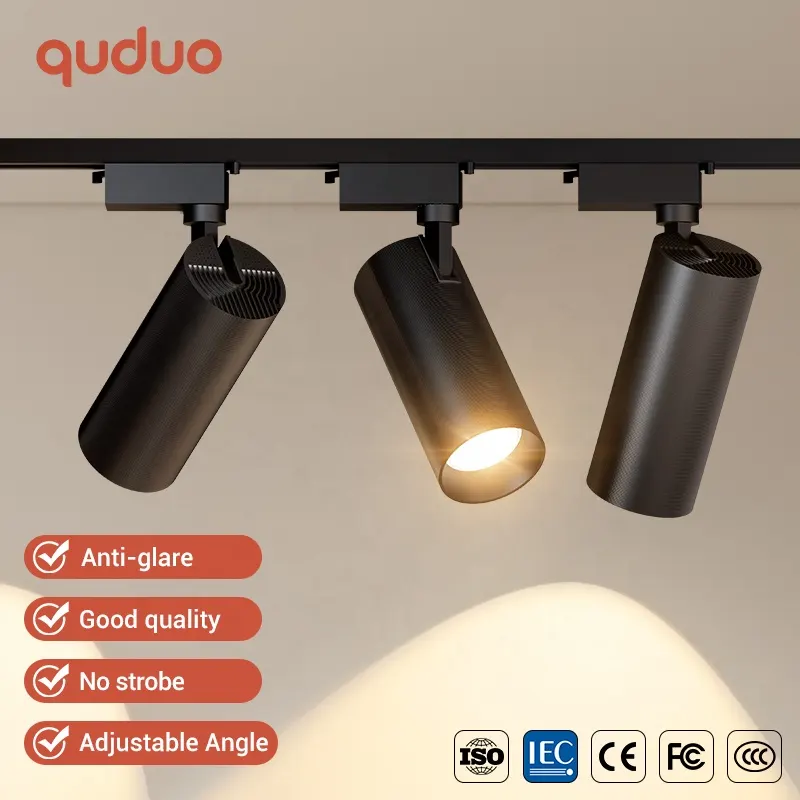 Aluminum COB LED Track Spotlight Black/White 20/30W product sample