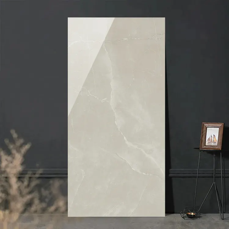 Marble-Look Polished Porcelain Floor Tile 600x1200mm
