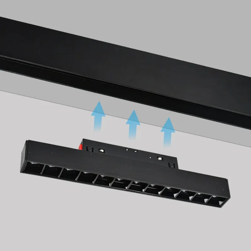 Surface-Mounted Aluminum Magnetic LED Track Spotlight 6-40W 48V
