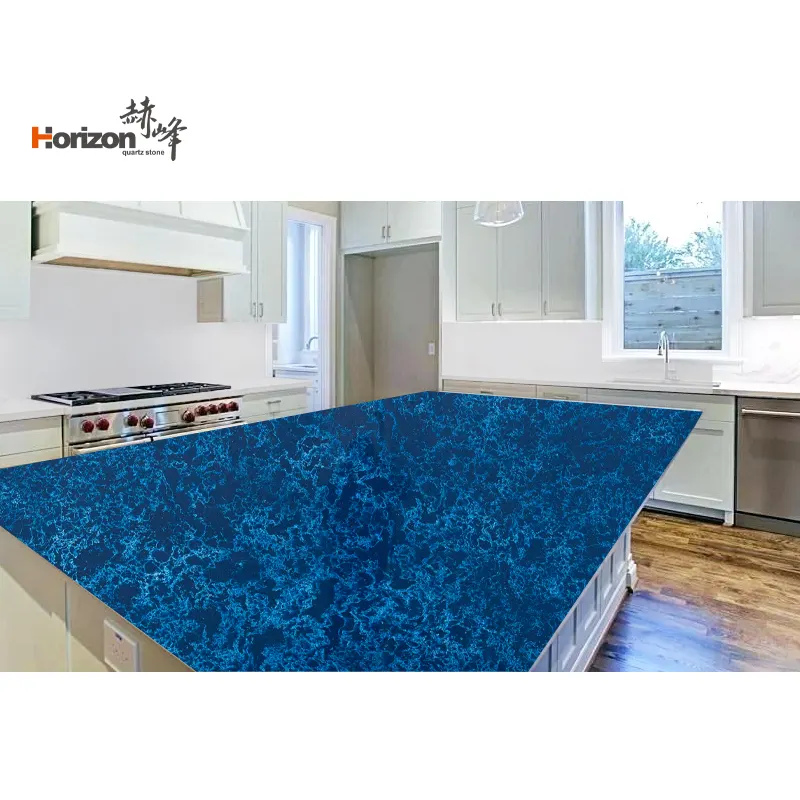 Calacatta Blue Engineered Quartz Slab 3200x1600mm