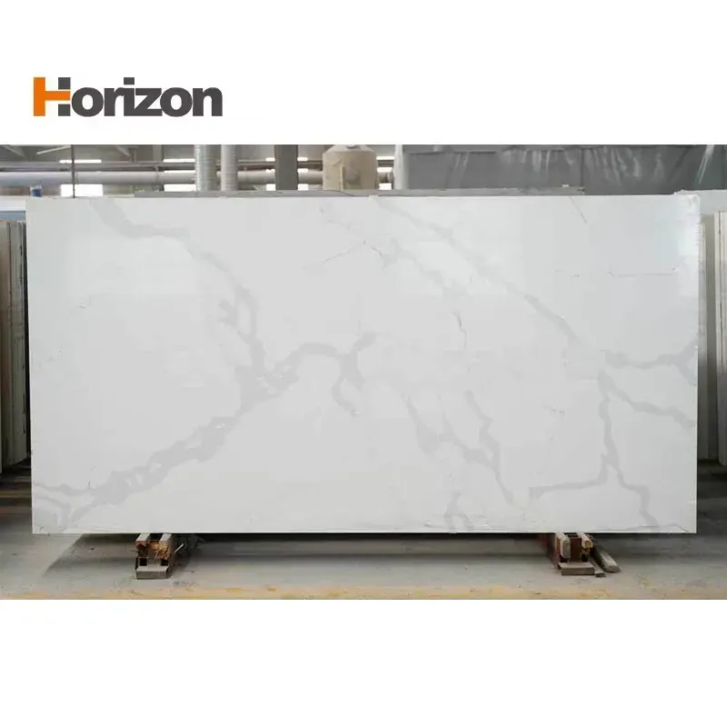 Calacatta Polished Engineered Quartz Slab 3200x1600mm