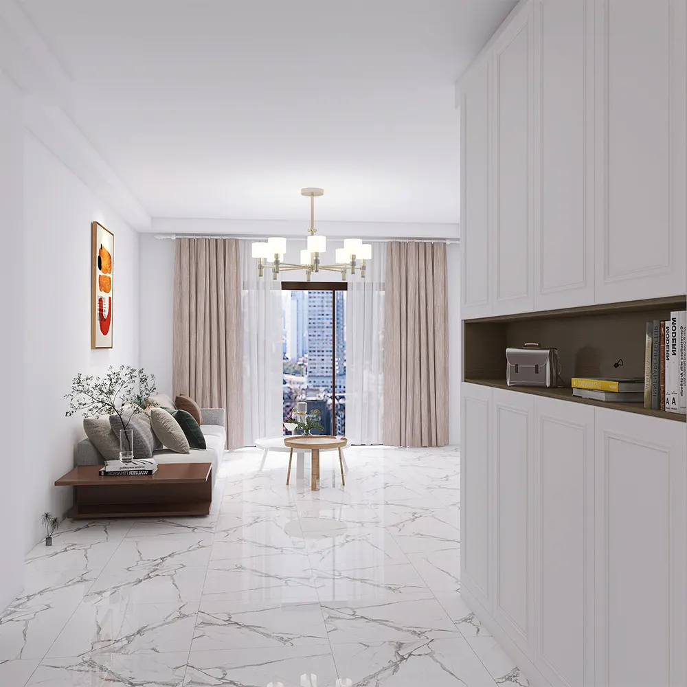 Stone-Look Glazed Porcelain Floor Tile 600x600mm