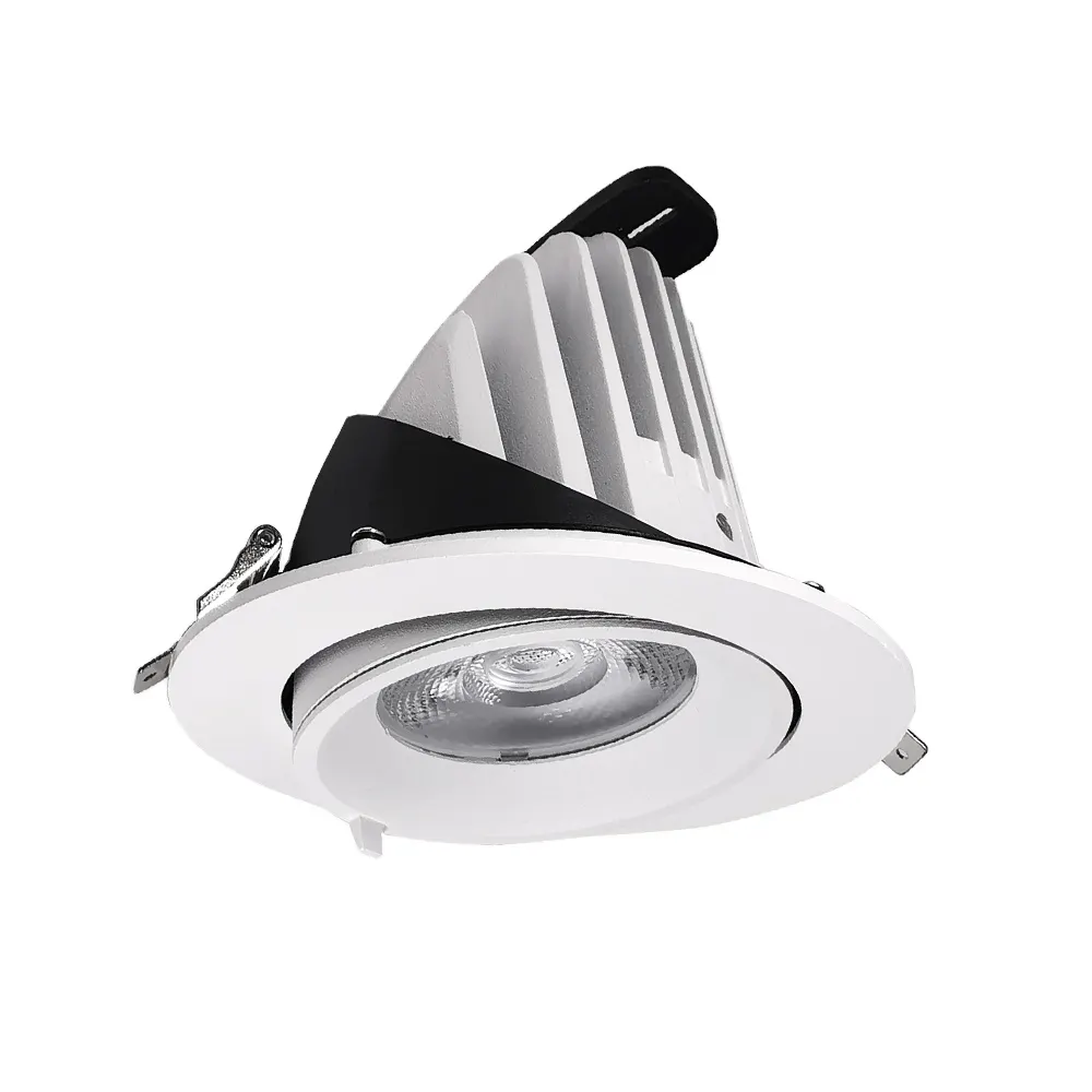 Trimless Recessed Aluminum COB LED Downlight 12-40W 90mm product sample