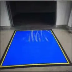 Adhesive Dust-Removal Floor Mat With Rubber Backing