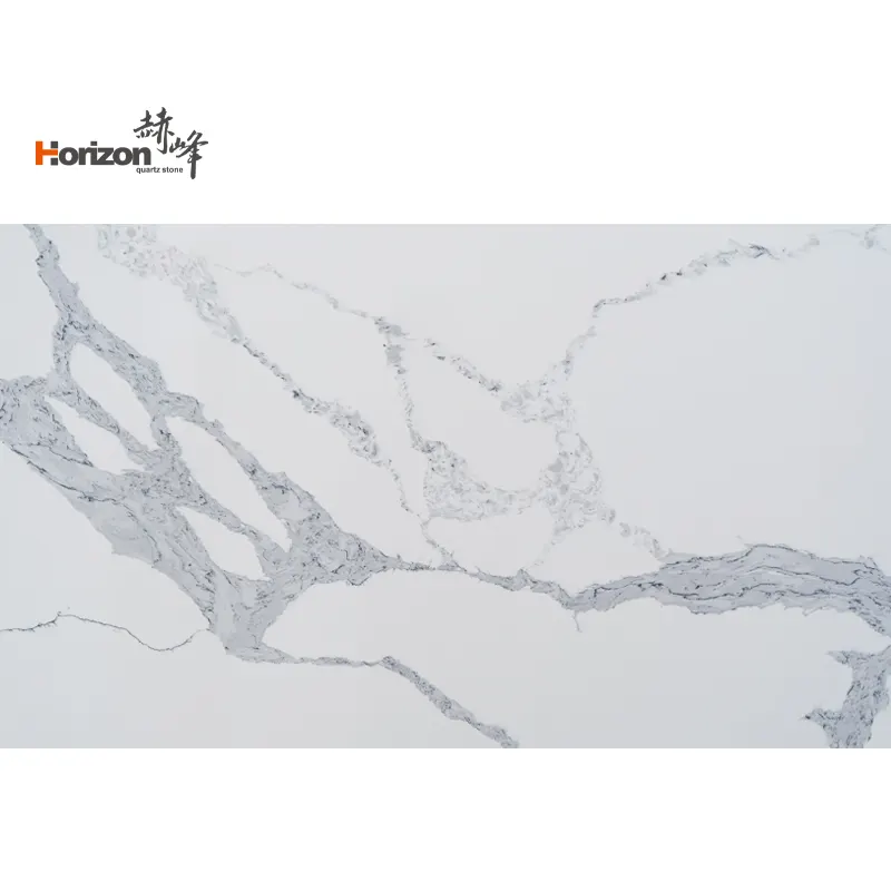Calacatta Polished Engineered Quartz Slab 3200x1600mm