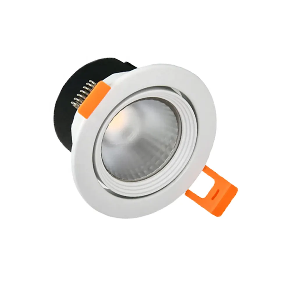 Adjustable Dimmable Recessed Round COB LED Downlight 5/12W 36V
