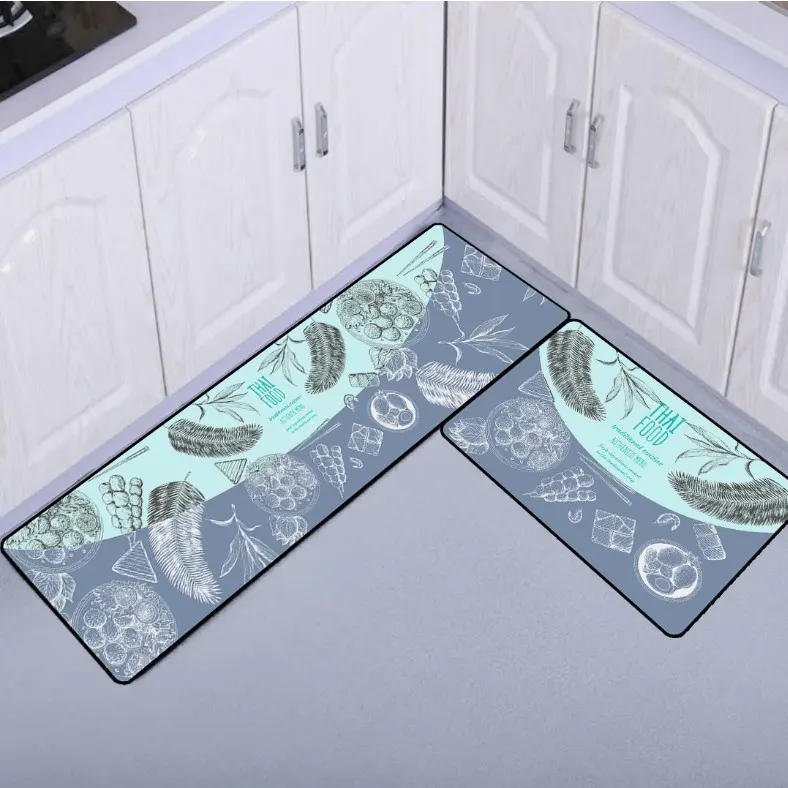 Rubber Kitchen Floor Mat With PVC Backing