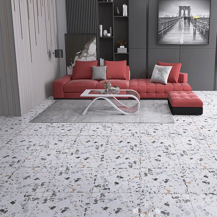 Terrazzo-Look Porcelain Floor Tile 600x600mm