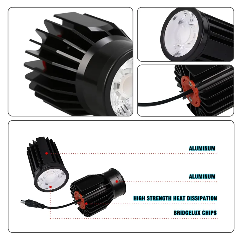 Adjustable Recessed Aluminum COB LED Downlight 7-15W 3000K/4000K/6500K