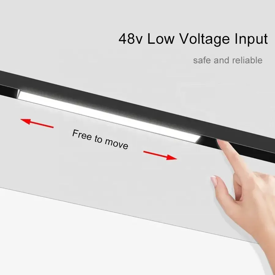 Smart Recessed Aluminum Magnetic LED Track Spotlight 25/30W 48V