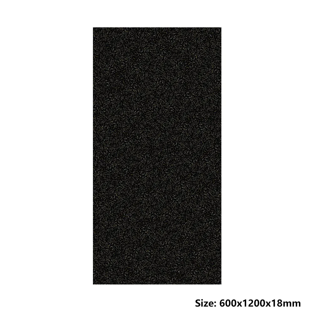 Black Non-Slip Outdoor Porcelain Tile 600x1200x18mm