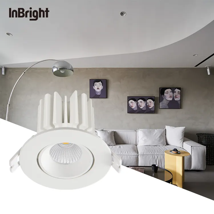 Anti-Glare Adjustable Recessed LED Downlight 10-15W IP65