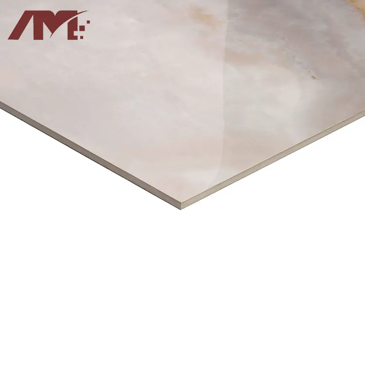 Marble-Look Polished Porcelain Floor Tile 600x600mm