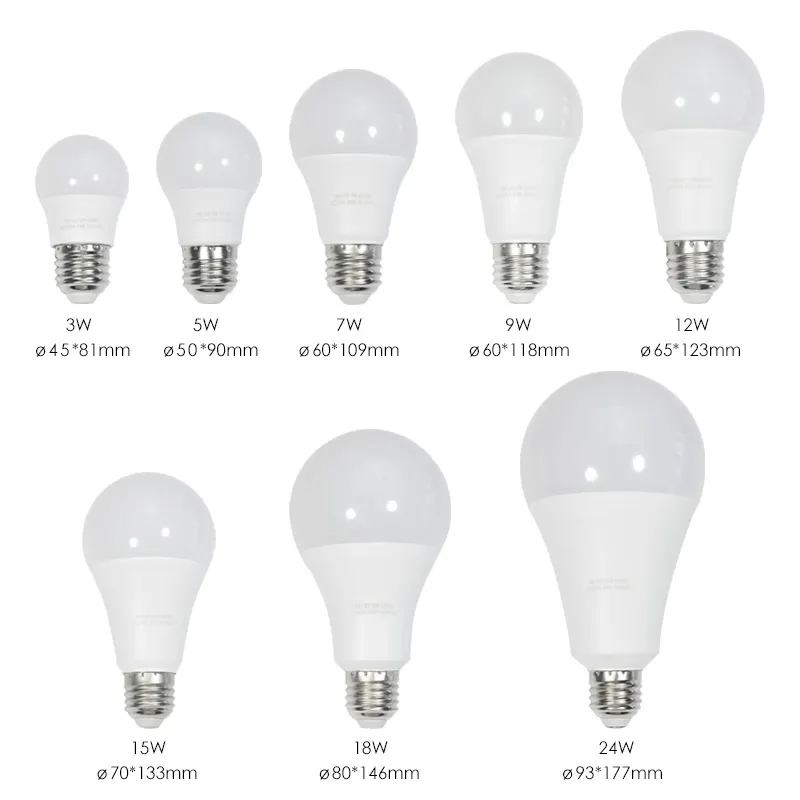 Aluminum LED Light Bulb 5-15W E27/B22 Base