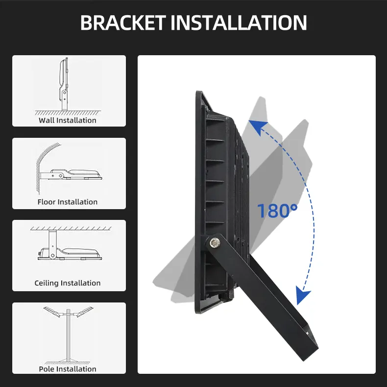 Aluminum LED Floodlight 10-200W IP66