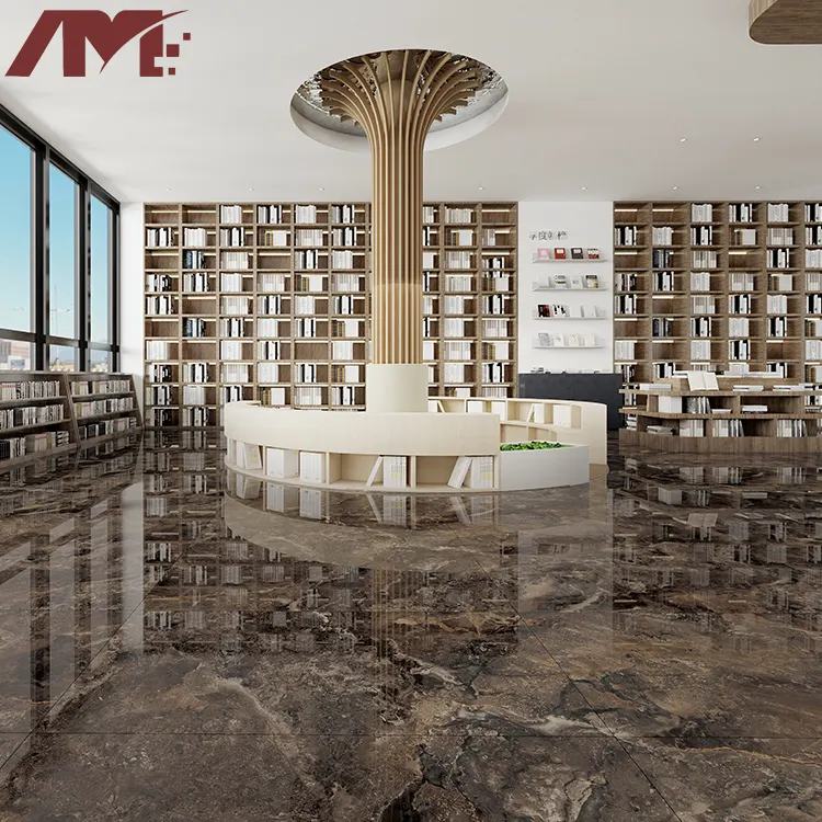 Marble-Look Polished Sintered Stone Slab 900x1800mm