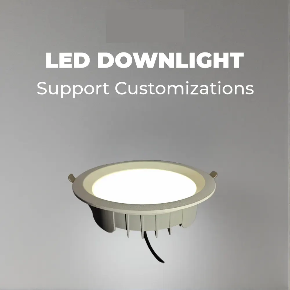 Slim Recessed Aluminum COB LED Downlight 8-40W 6in 40mm