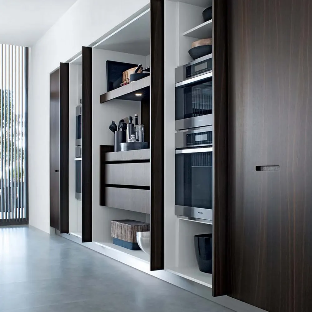 Modern Melamine Modular Kitchen Cabinet Set