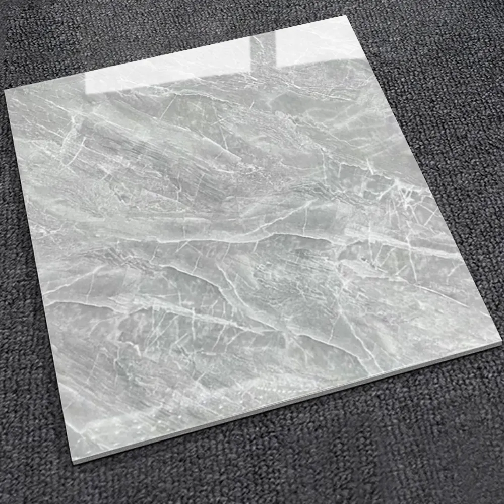 Concrete-Look Polished Porcelain Floor Tile 600x600mm