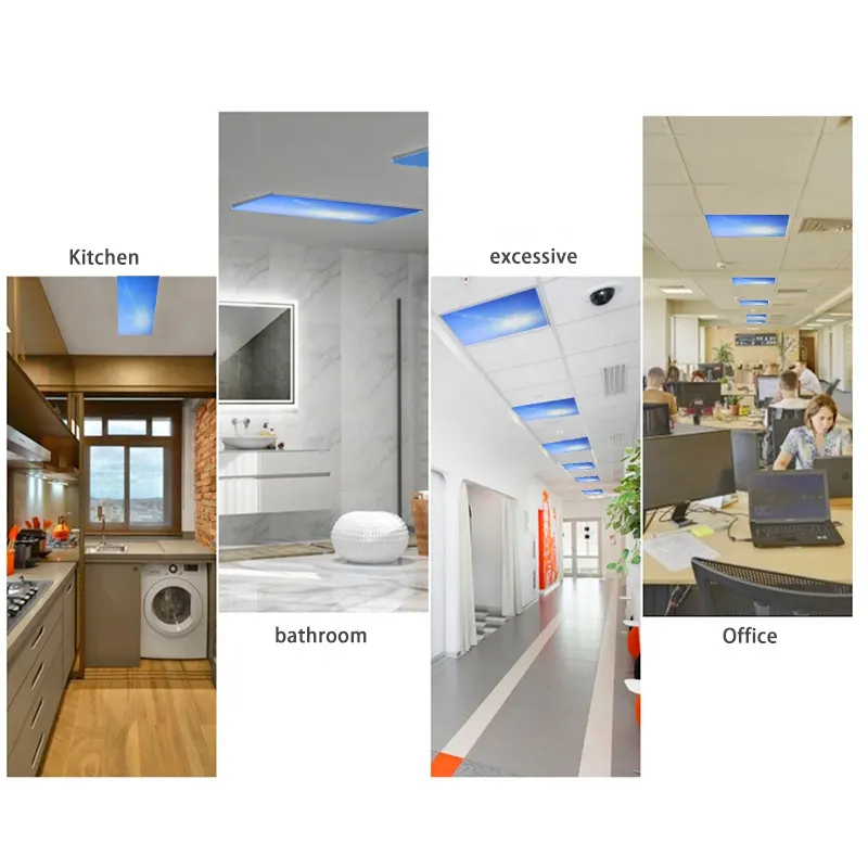 Smart Recessed Aluminum LED Sky Panel Light 185-245V