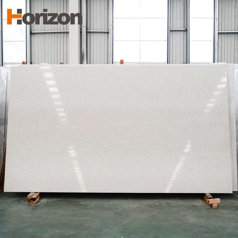 Beige Engineered Quartz Slab 3200x1600mm