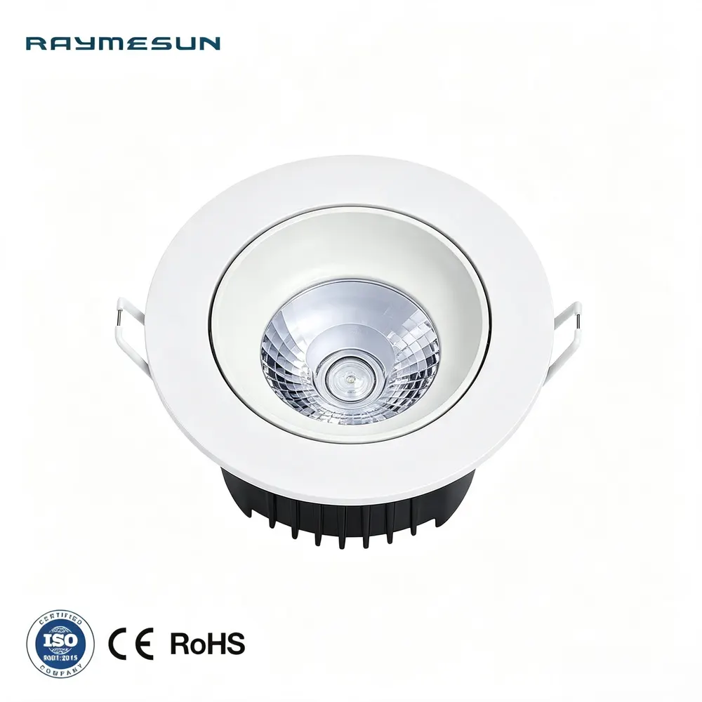 Recessed Round Aluminum LED Downlight 3-9W 85-265V 6000K