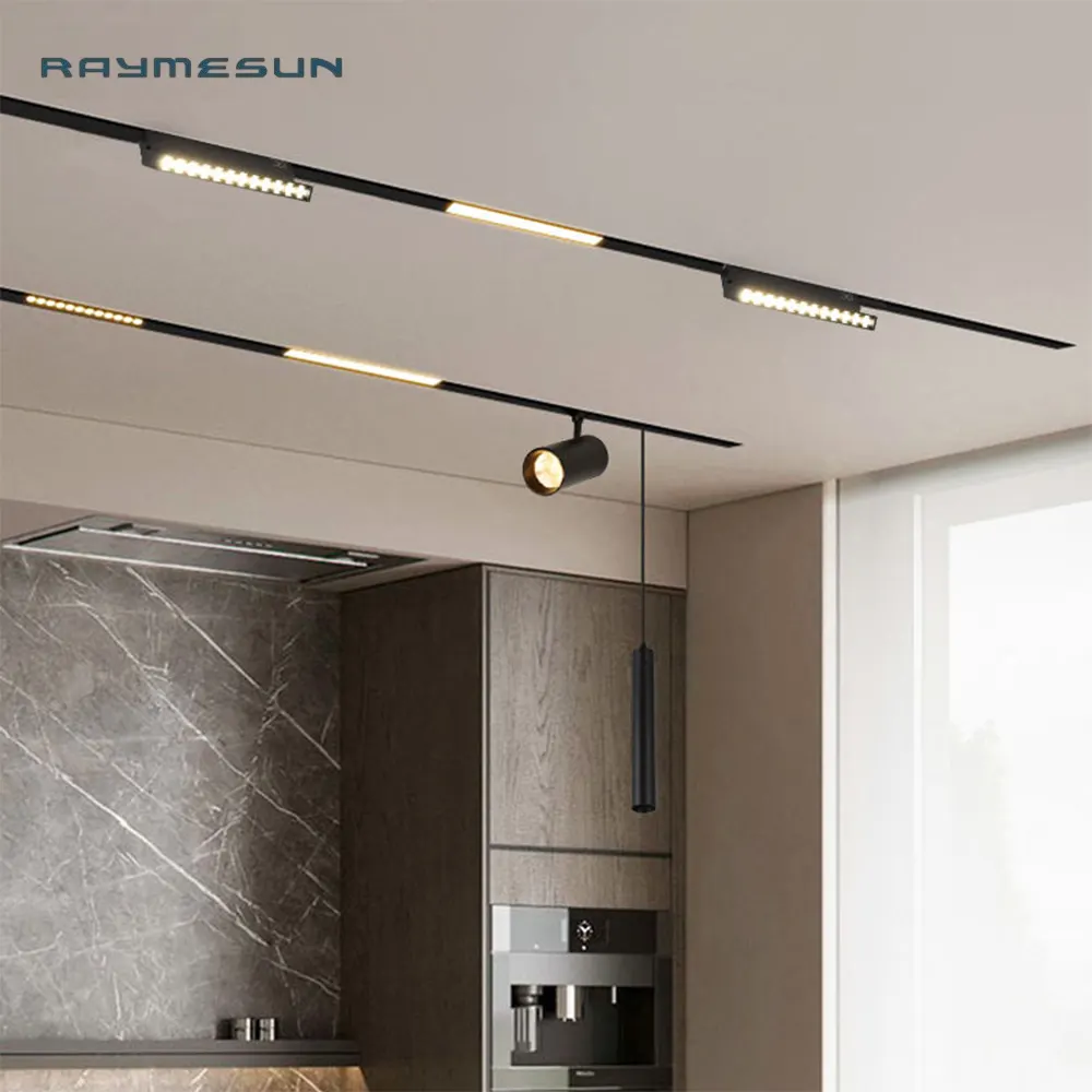 Slim Smart Surface-Mounted Magnetic Linear LED Track Light 12-30W 48V