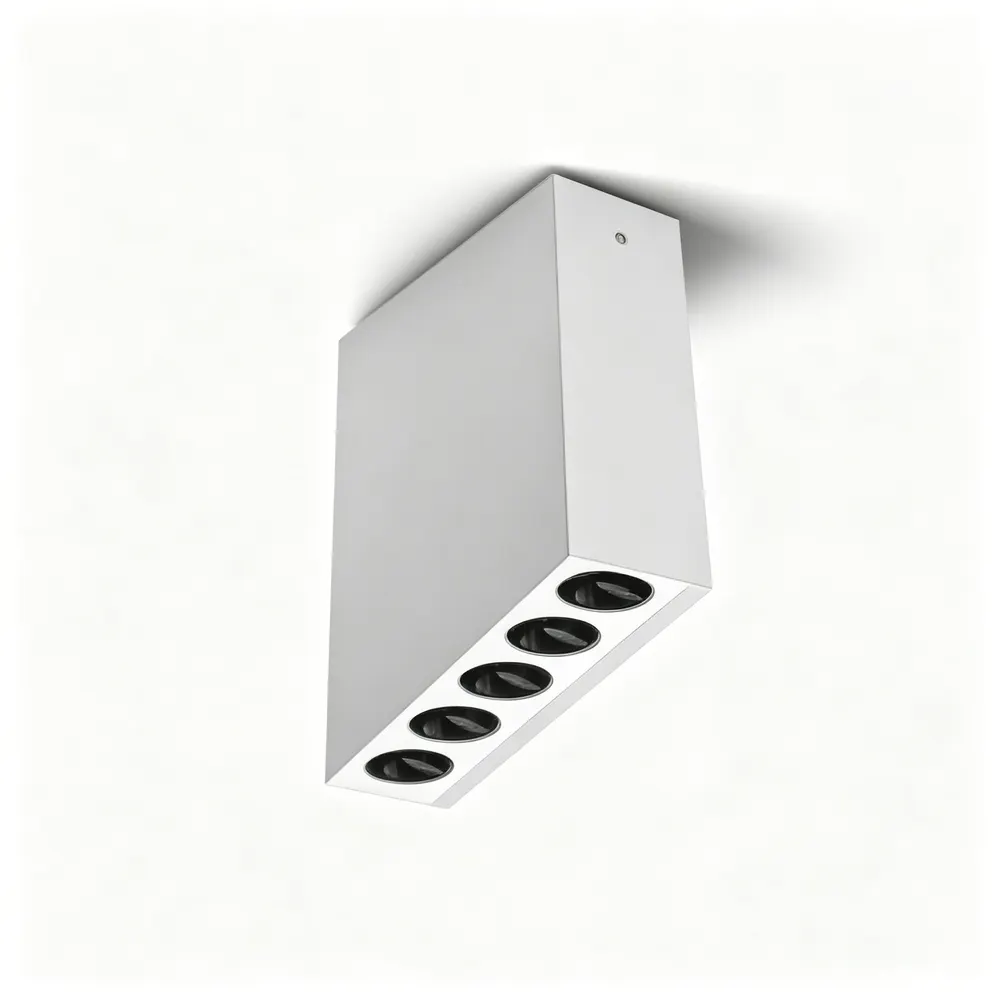 Anti-Glare Surface-Mounted Aluminum LED Grille Spotlight White