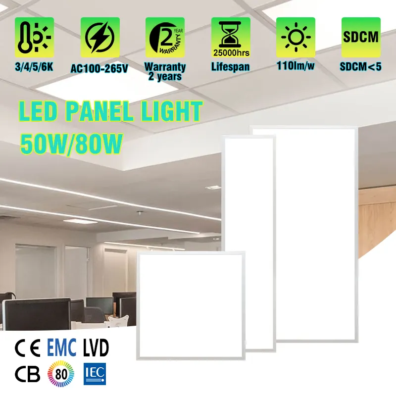 Aluminum LED Ceiling Light 24-120W 3000K/4000K/6500K
