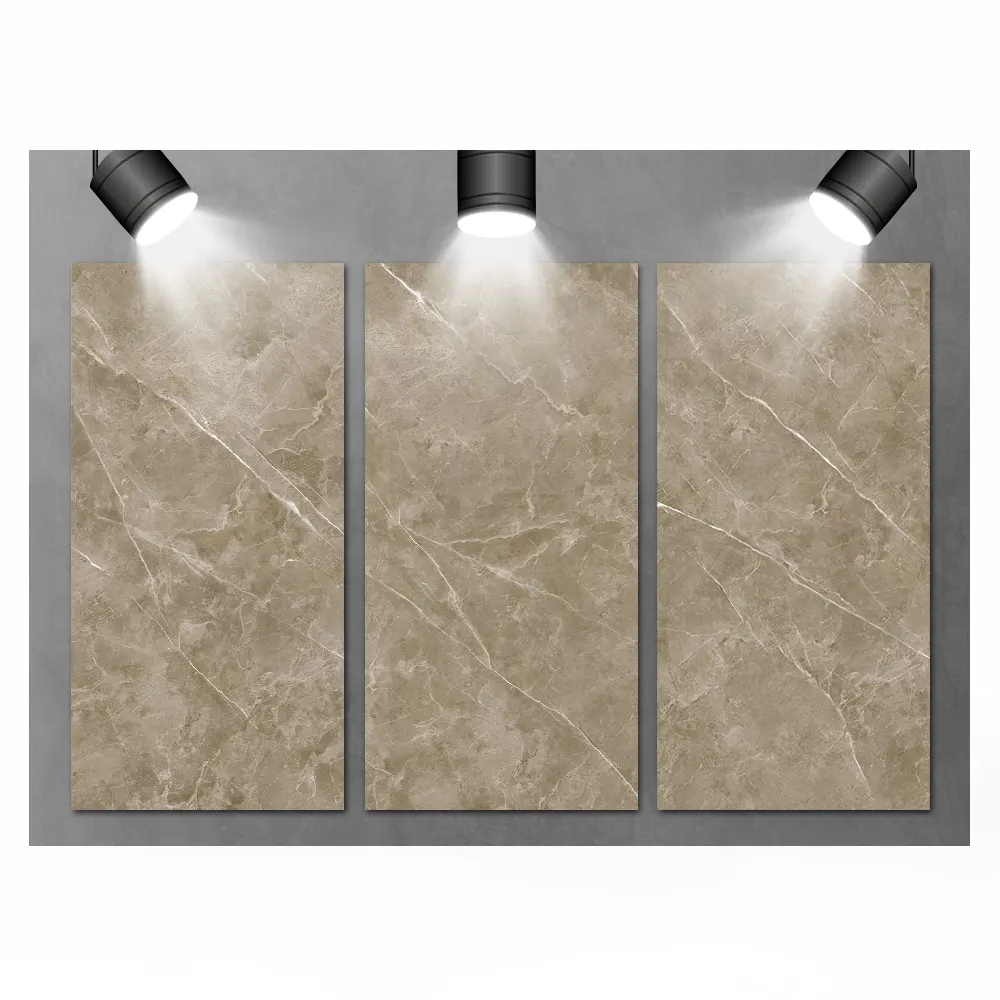 Marble-Look Glazed Porcelain Floor Tile 600x1200mm