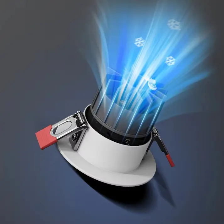 Anti-Glare Recessed Aluminum LED Downlight 5/7W 55mm