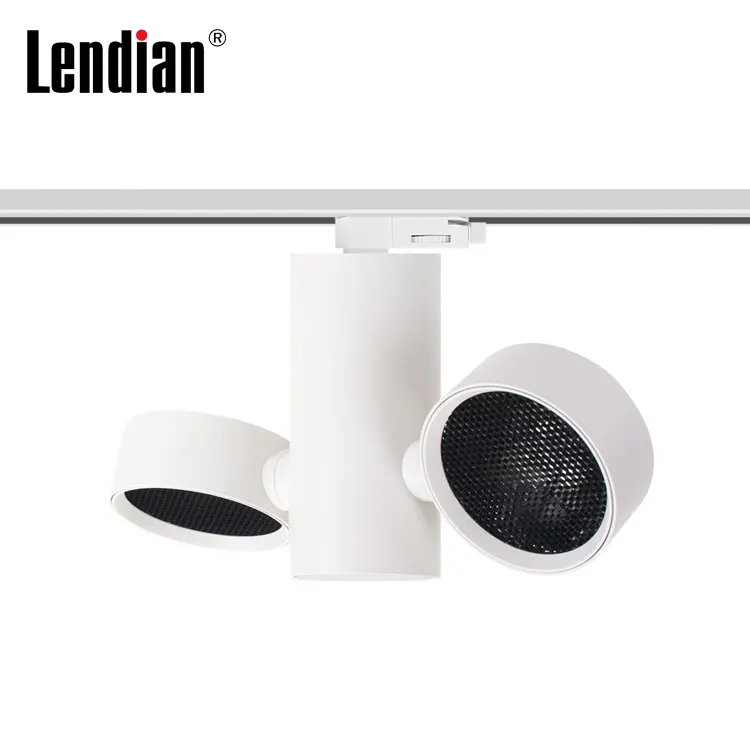 Adjustable Dimmable Aluminum COB LED Track Spotlight 220V