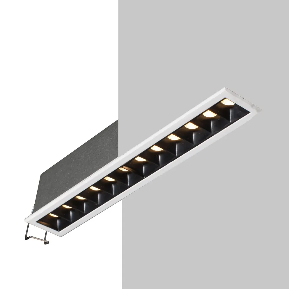 Recessed Square Aluminum LED Grille Spotlight 6-20W