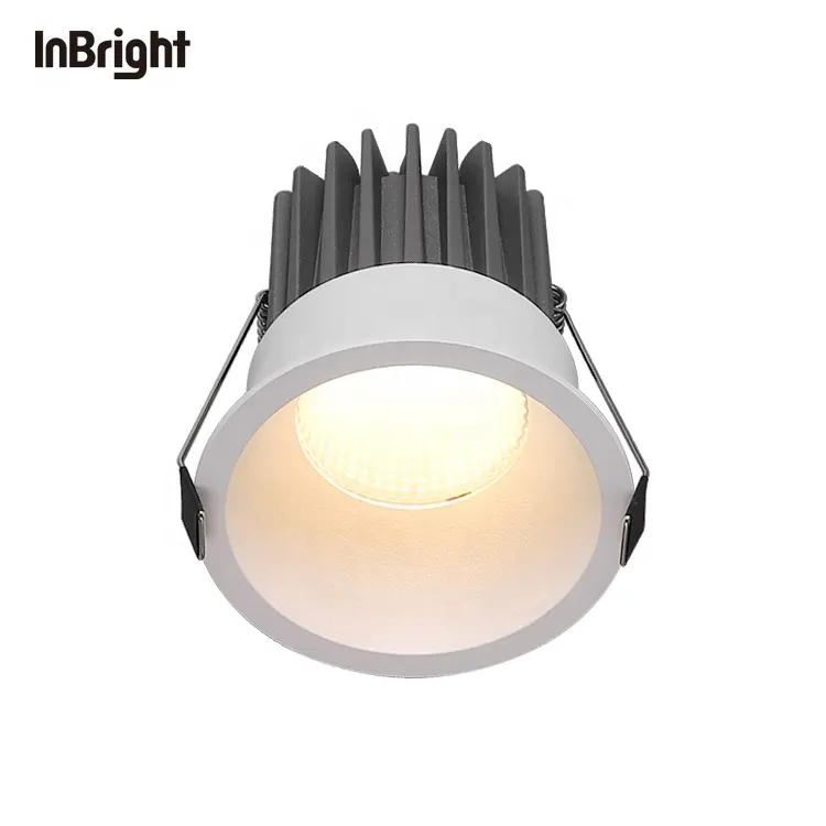 Anti-Glare Dimmable Recessed COB LED Downlight 5-18W