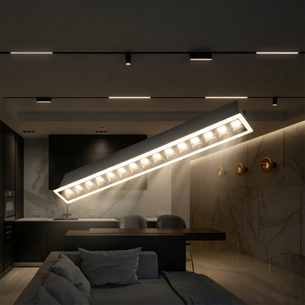 Recessed Square Aluminum LED Grille Spotlight