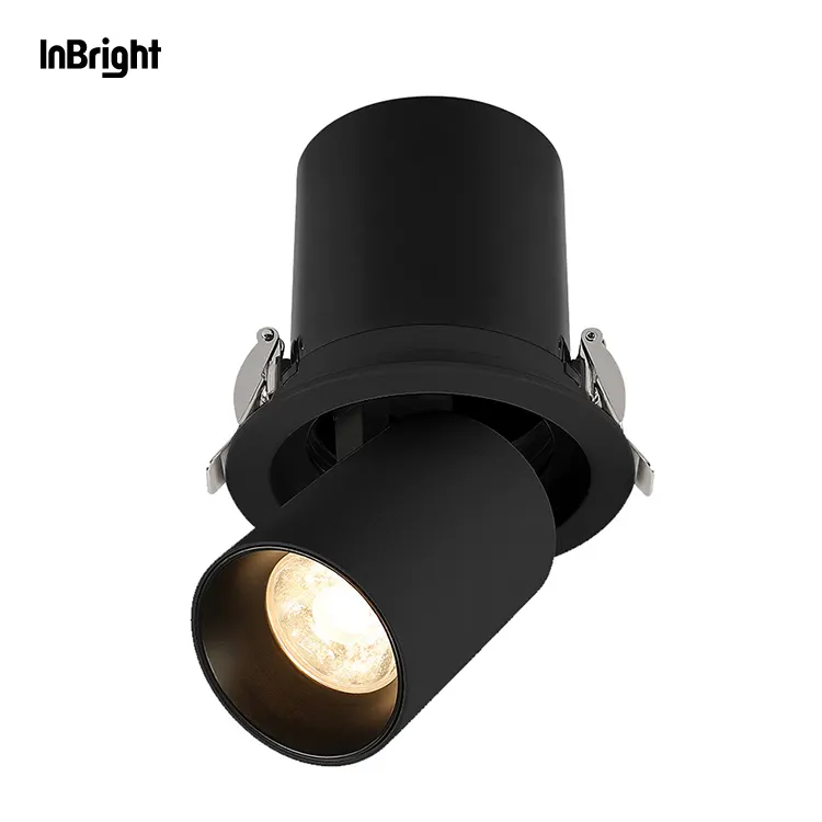 Anti-Glare Adjustable Dimmable Recessed COB LED Downlight 7-25W