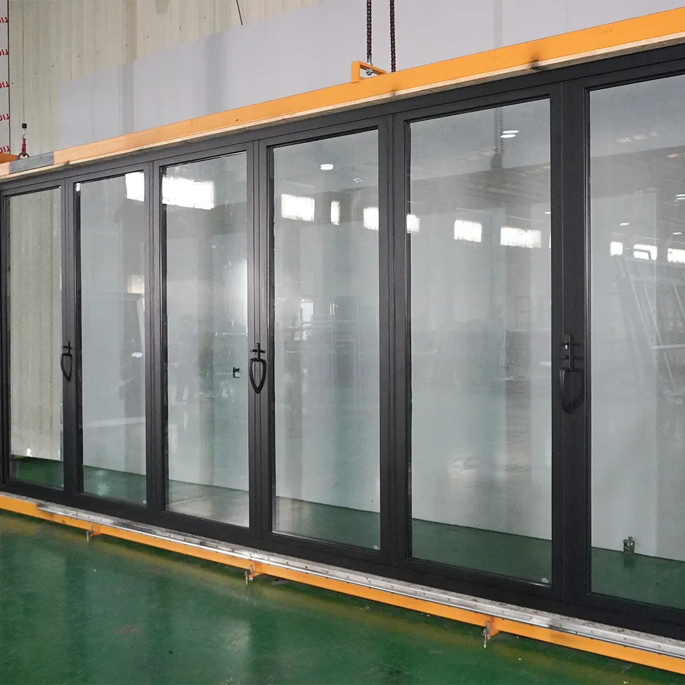 Thermal-Break Aluminum Bifold Window With Double Tempered Glazing