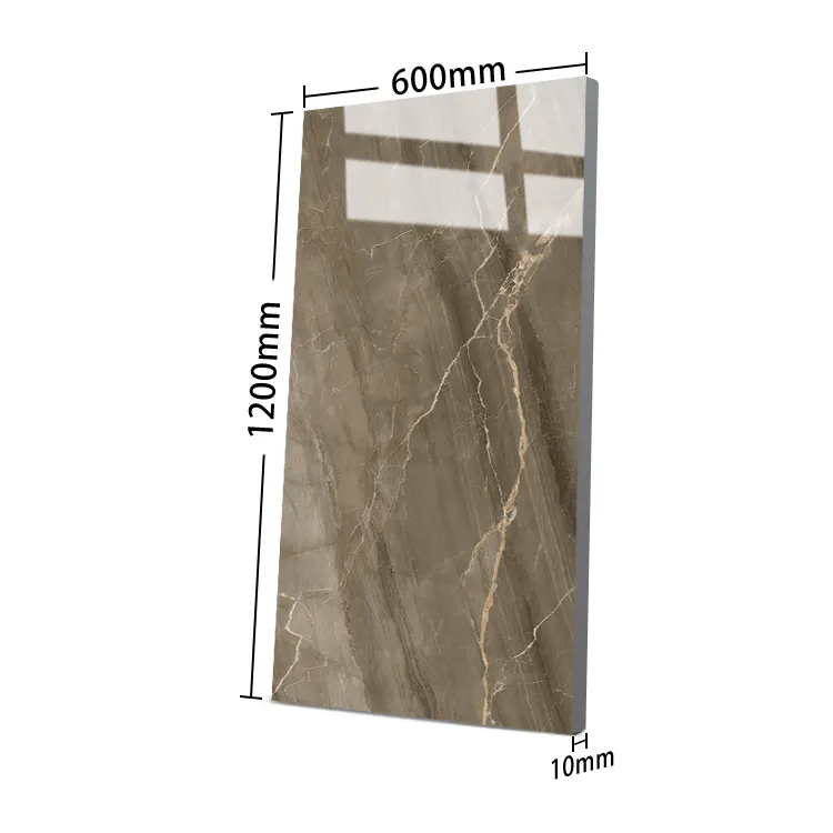 Marble-Look Polished Porcelain Wall And Floor Tile 600x1200mm